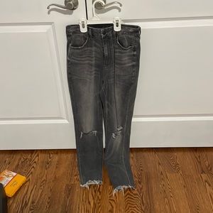 Gray/Black American Eagle Skinny Jeans